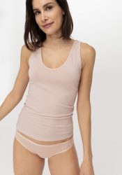 hessnatur Damen V-Neck Tanktop PURE BALANCE aus Bio-Baumwolle und TENCEL™ Modal - rosa Grösse34