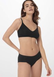 hessnatur Damen Panty PURE BALANCE aus Bio-Baumwolle und TENCEL™ Modal - schwarz Grösse38