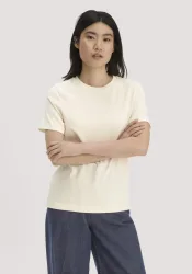 hessnatur Damen Heavy T-Shirt Relaxed aus Bio-Baumwolle - natur - Größe 44