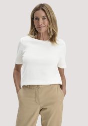 hessnatur Damen Heavy T-Shirt Relaxed aus Bio-Baumwolle - weiß Grösse38
