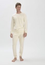 hessnatur Herren Pyjama PURE NATURE aus Bio-Baumwolle - naturfarben Grösse54