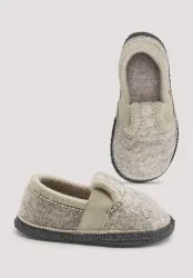 hessnatur Kinderschuhe Hausschuhe aus Schurwolle - beige Grösse25
