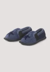 hessnatur Kinderschuhe Hausschuhe aus Schurwolle - blau Grösse29
