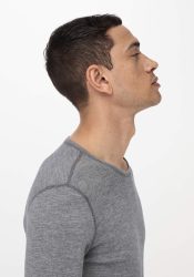 hessnatur Herren Longsleeve PURE FUNCTION mit Bio-Merinowolle und Seide - grau Grösse4 = S