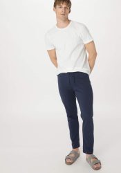 hessnatur Herren Schlafhose Relaxed aus Bio-Baumwolle - blau Grösse48