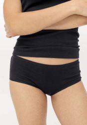 hessnatur Damen Panty Regular Cut PURE COTTON aus Bio-Baumwolle - schwarz Grösse46
