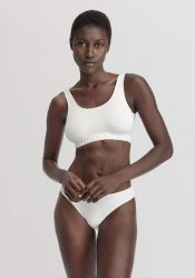 hessnatur Damen Bustier Softbund COTTON FEEL aus Bio-Baumwolle - weiß Grösse38