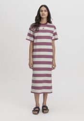 hessnatur Damen Loungedress Relaxed aus Bio-Baumwolle mit Kapok - naturfarben Grösse36