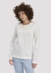 hessnatur Damen Schlaf Shirt PURE COTTON aus Bio-Baumwolle - weiß Grösse42