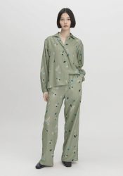 hessnatur Damen Hose Wide Leg Relaxed aus TENCEL™ Lyocell - grün Grösse36