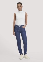hessnatur Damen Jeans LINA Skinny aus Bio-Denim - blau Grösse27/32