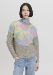 hessnatur Damen Pullover Relaxed aus Bio-Baumwolle mit Alpaka - grau GrösseS