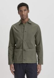 hessnatur Herren Casual Blazer Regular aus Bio-Baumwolle - grün Grösse46