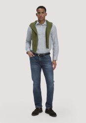 hessnatur Herren Jeans BEN Regular Straight aus Bio-Denim - blau Grösse32/30