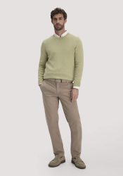 hessnatur Herren Chino LENN Regular aus Bio-Baumwolle - braun Grösse36/34