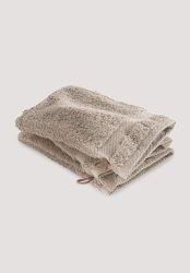 hessnatur Waschhandschuh aus Bio-Baumwolle - beige Grösse15x20 cm