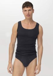 hessnatur Herren Slip Regular Cut im PURE NATURE aus Bio-Baumwolle - schwarz Grösse5 = M
