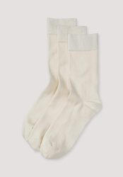 hessnatur Herren Socken aus Bio-Baumwolle - weiß Grösse43-45