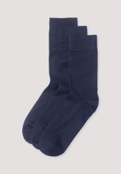 hessnatur Herren Socken aus Bio-Baumwolle - blau Grösse43-45