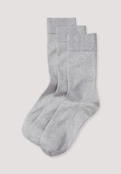 hessnatur Herren Socken aus Bio-Baumwolle - grau Grösse43-45