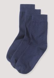 hessnatur Kinder Socken aus Bio-Baumwolle - blau Grösse27-30