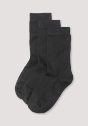 hessnatur Damen Socken aus Bio-Baumwolle - schwarz Grösse38-40