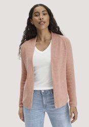 hessnatur Damen Strick Jacke Regular aus Bio-Baumwolle - rosa GrösseXS