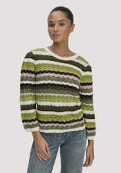 hessnatur Damen Strick Pullover Regular aus Baumwolle - grün GrösseXL