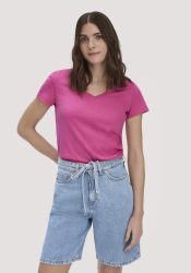hessnatur Damen T-Shirt Regular aus Regenerative Organic Cotton (ROC) - lila Grösse34