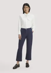 hessnatur Damen Jeans ELENY Culotte Straight Leg BETTER RECYCLED aus Bio-Denim - blau Grösse31/29