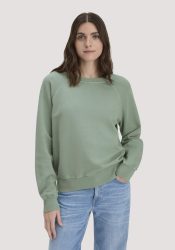 hessnatur Damen Sweatshirt Oversize aus Bio-Baumwolle - grün GrösseXL