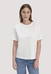 hessnatur Damen Heavy Jersey T-Shirt aus Bio-Baumwolle - weiß GrösseL