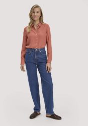 hessnatur Damen Jeans NIVA Tapered Leg aus Bio-Baumwolle - blau Grösse27/32
