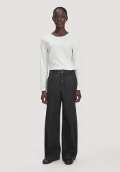 hessnatur Damen Jeans VONNA Super Wide Leg BETTER RECYCLING aus Bio-Denim - schwarz Grösse28/32
