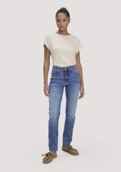 hessnatur Damen Jeans LEA Slim aus Bio-Denim - blau Grösse30/30