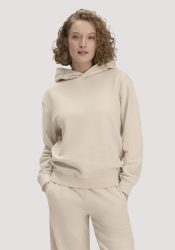 hessnatur Damen Sweathoodie Relaxed aus Bio-Baumwolle - beige GrösseS