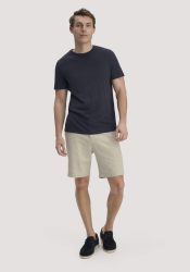 hessnatur Herren Bootsschuh aus chromfrei gegerbtem Nubuk-Leder - blau Grösse43
