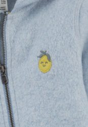 hessnatur Baby Softfleece Overall aus Bio-Baumwolle - blau Grösse62/68