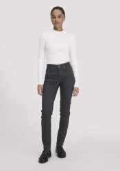 hessnatur Damen Jeans LEA Slim aus Bio-Denim - schwarz Grösse28/30