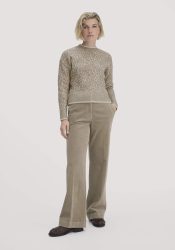 hessnatur Damen Cordhose Wide Leg Relaxed aus Bio-Baumwolle - beige Grösse46