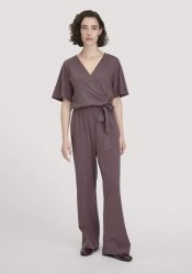 hessnatur Damen Jersey Overall Relaxed aus Bio-Baumwolle - lila Grösse46