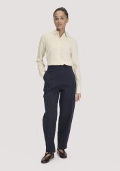 hessnatur Damen Hose Soft Utility Cargo Relaxed aus Bio-Baumwolle - blau Grösse34