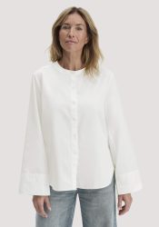 hessnatur Damen Bluse Relaxed aus Bio-Baumwolle - weiß Grösse36