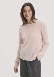 hessnatur Damen Strick Pullover Regular BETTER RECYCLING aus Cashmere - rosa GrösseS
