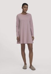 hessnatur Damen Nachthemd PURE COTTON aus Bio-Baumwolle - lila Grösse36