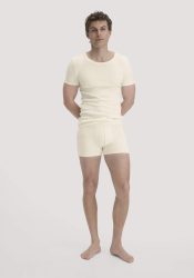 hessnatur Herren Pants Regular Cut im PURE NATURE aus Bio-Baumwolle - naturfarben Grösse5 = M