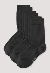 hessnatur Kinder Socken aus Bio-Baumwolle - schwarz Grösse31-34