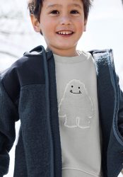 hessnatur Baby Sweatshirt GARMENT DYE aus Bio-Baumwolle - grau Grösse98/104