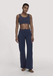 hessnatur Loungewear Hose Regular ACTIVE LIGHT aus Bio-Baumwolle - blau GrösseM