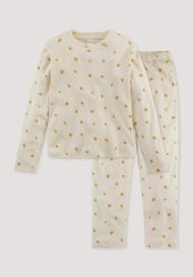 hessnatur Kinder Pyjama aus Bio-Baumwolle - orange Grösse122/128